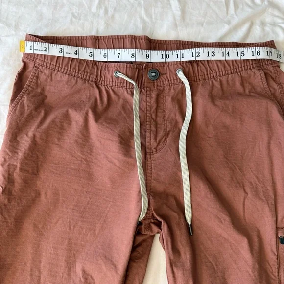 Vuori Rust Ripstop Jogger Pants XL Men’s Elastic Waist Drawstring Travel Outdoor - Picture 13 of 14